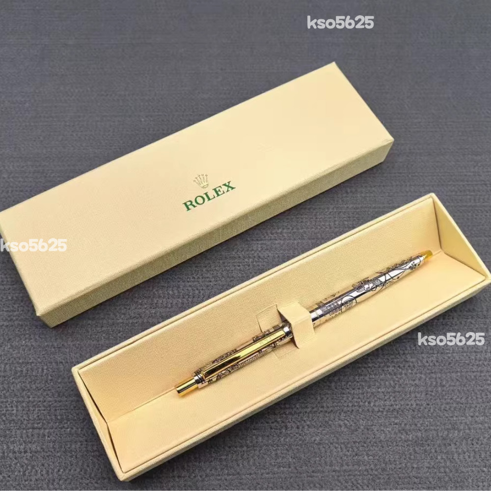 Rolex Vintage-Style Palladium-Finish Ballpoint Pen - New in Box - Luxury Ad Gift Rolex Vintage-Style Palladium-Finish Ballpoint Pen - New in Box - Luxury Ad Gift