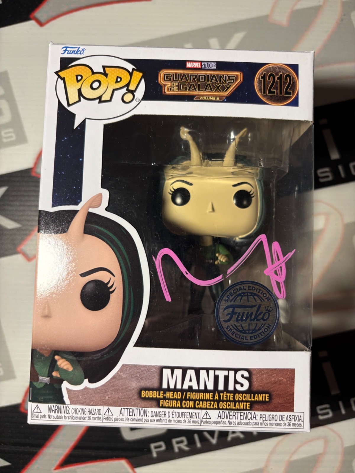 Pom Klementieff Signed Mantis Funko Pop Autograph ACOA Guardians of The Galaxy Pom Klementieff Signed Mantis Funko Pop Autograph ACOA Guardians of The Galaxy