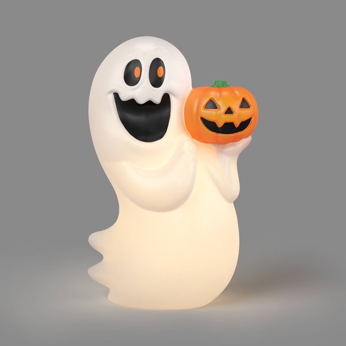 17.9 Ghost with Jack Blow Mold Halloween Decorative Prop White 17.9 Ghost with Jack Blow Mold Halloween Decorative Prop White