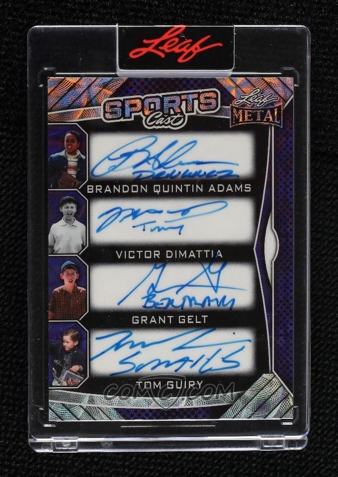 2025 Leaf Metal Sports cast 8 AUTOS encased cast of SANDLOT ON CARD 2/2 2025 Leaf Metal Sports cast 8 AUTOS encased cast of SANDLOT ON CARD 2/2