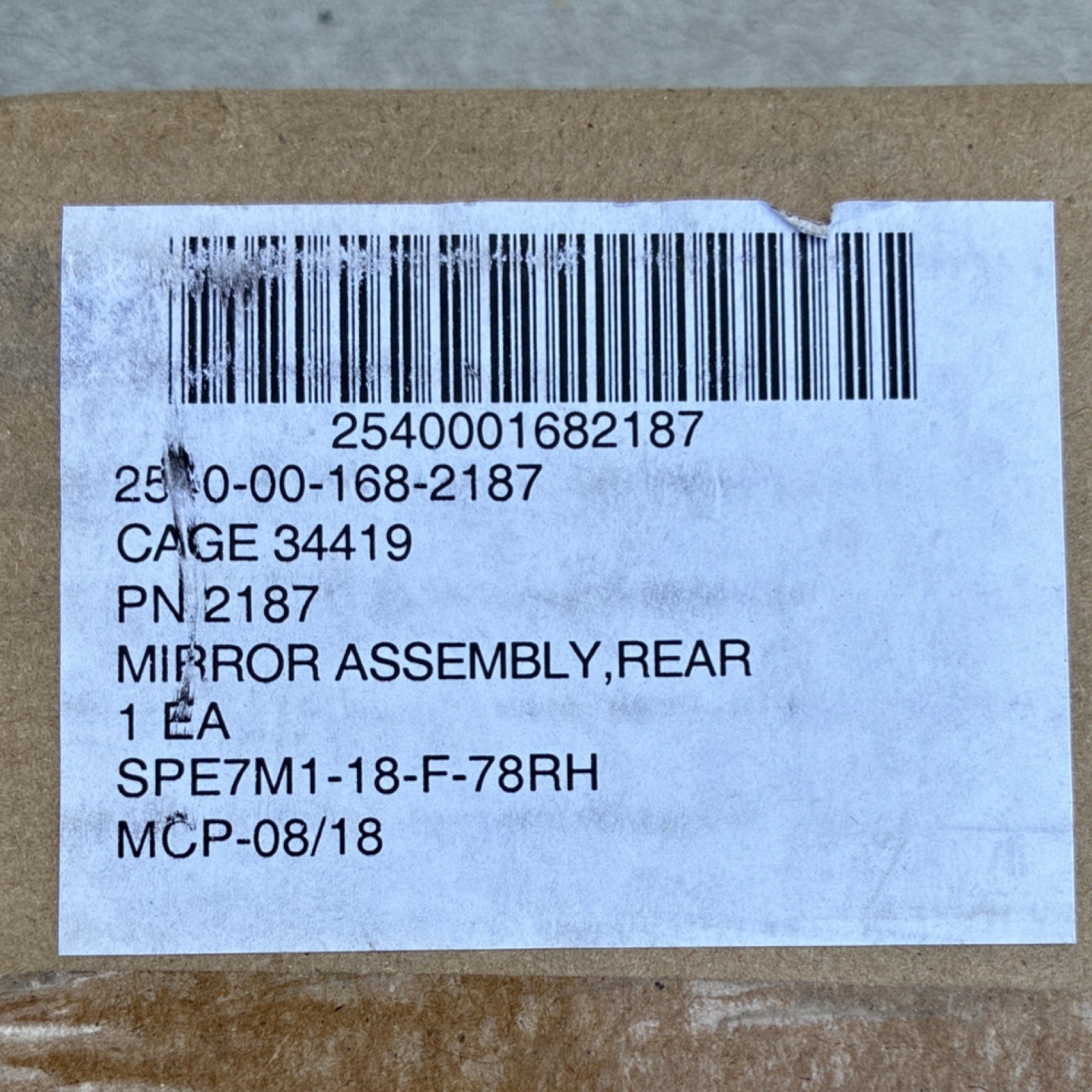 USGI FMTV LMTV Side View Mirror LH 2540-00-168-2187 M1078 M1083 NOS USGI FMTV LMTV Side View Mirror LH 2540-00-168-2187 M1078 M1083 NOS