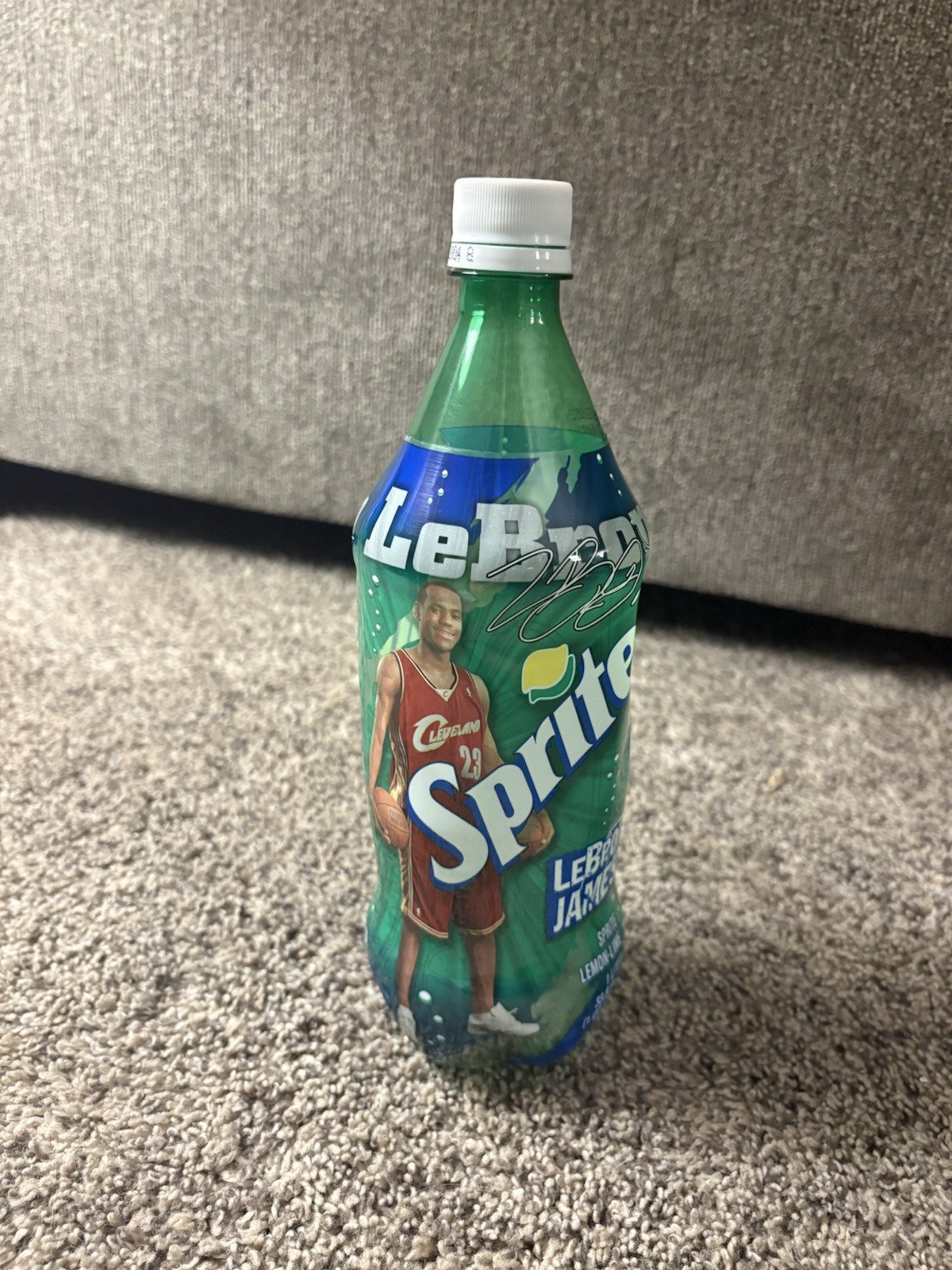 Sprite LeBron James 2003 Rookie Year Limited Edition Empty 1 Liter Bottle