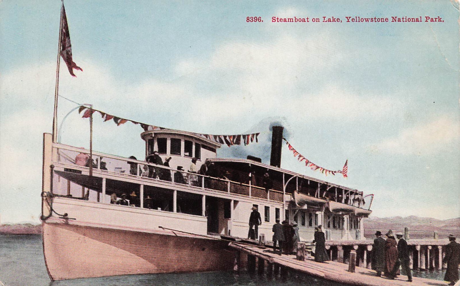 Yellowstone National Park Lake Zillah Steamer Wrecked EC Waters Vtg Postcard D59 Yellowstone National Park Lake Zillah Steamer Wrecked EC Waters Vtg Postcard D59