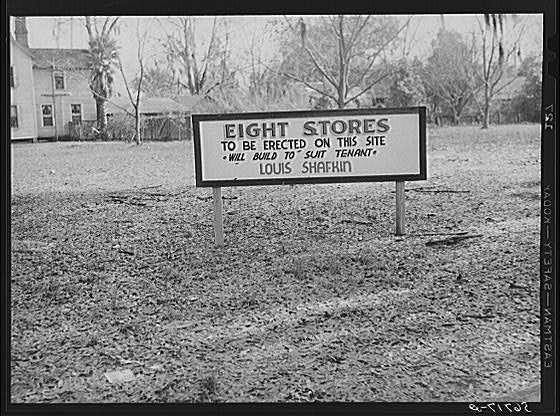 Photo:Starke Florida 1940 Sign Eight Stores To Be Erected Boomtown FSA Photo:Starke Florida 1940 Sign Eight Stores To Be Erected Boomtown FSA