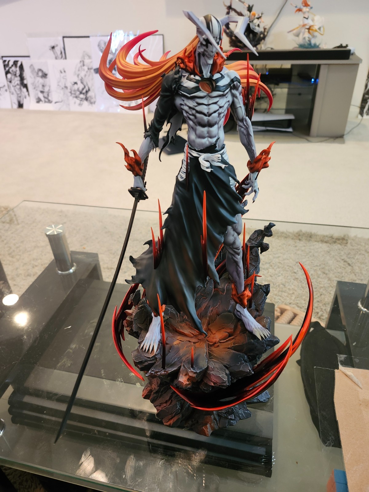 Time Studio - Ichigo Kurosaki - "Humanoid Hollow Form" - Resin Statue In Stock Time Studio - Ichigo Kurosaki - "Humanoid Hollow Form" - Resin Statue In Stock