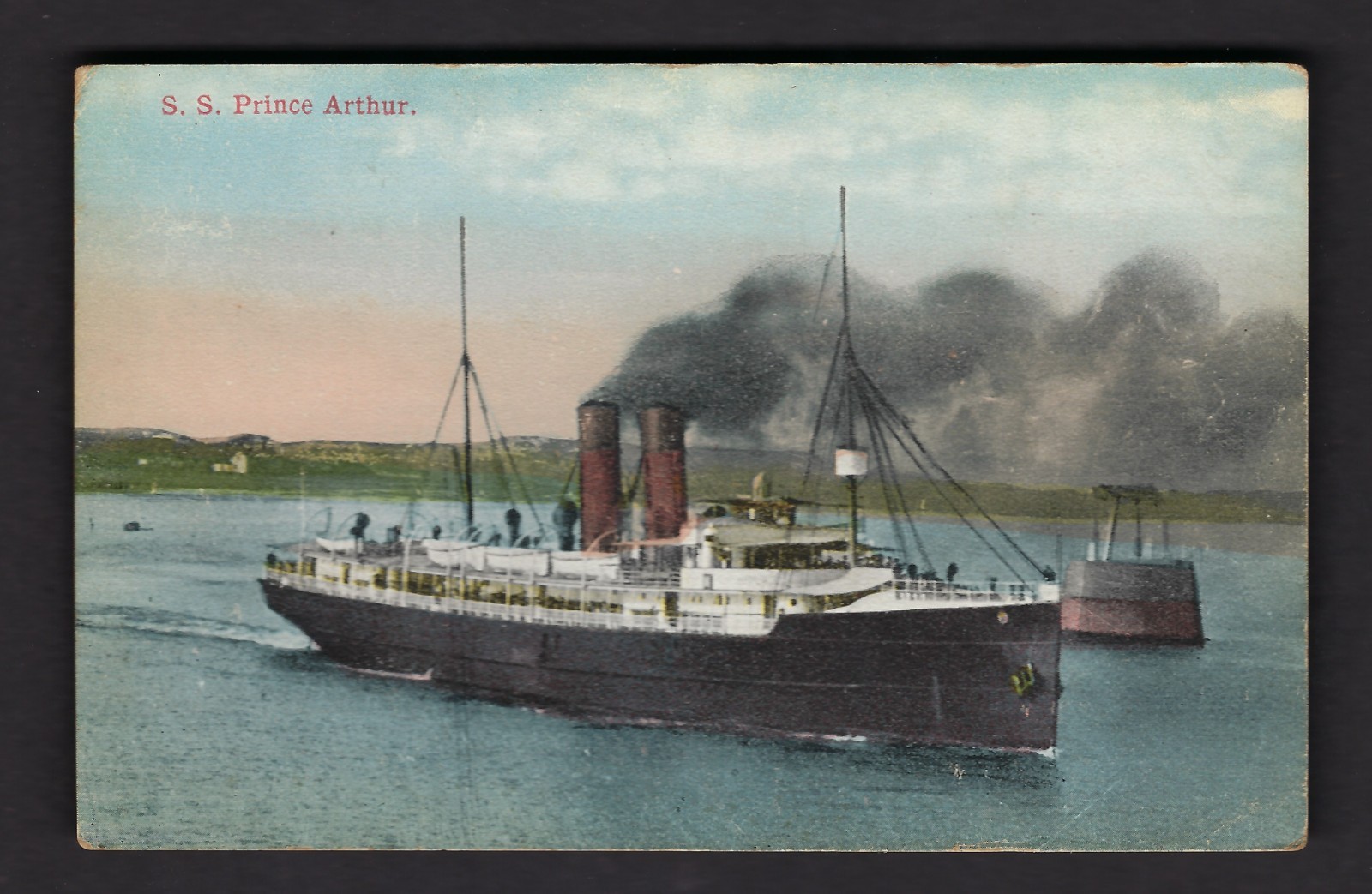 POSTCARD THE S.S. PRINCE ARTHUR, YARMOUTH, NOVA SCOTIA, CANADA