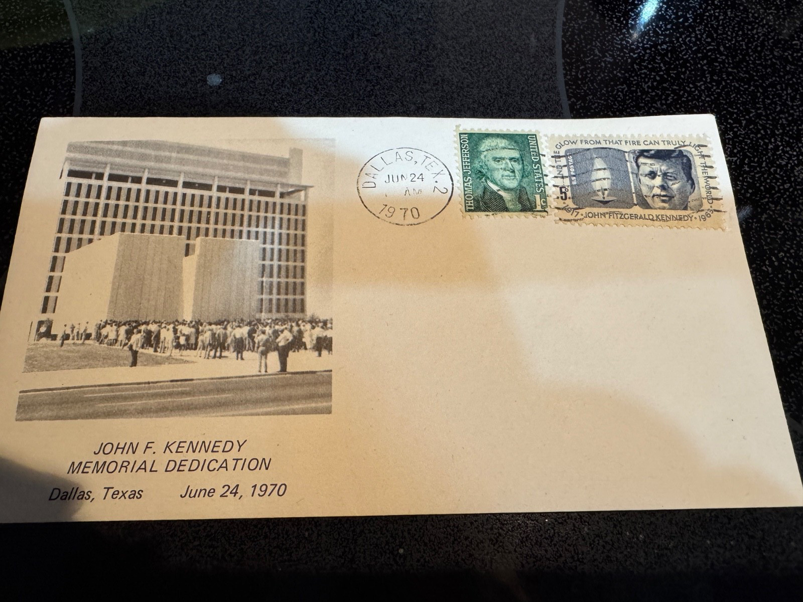 John F Kennedy Memorial Dedication Envelope 1970 John F Kennedy Memorial Dedication Envelope 1970