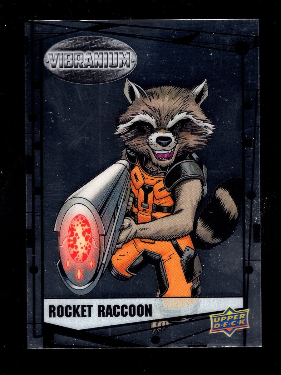2015 UPPER DECK MARVEL VIBRANIUM CHROME #9 ROCKET RACCOON 2015 UPPER DECK MARVEL VIBRANIUM CHROME #9 ROCKET RACCOON