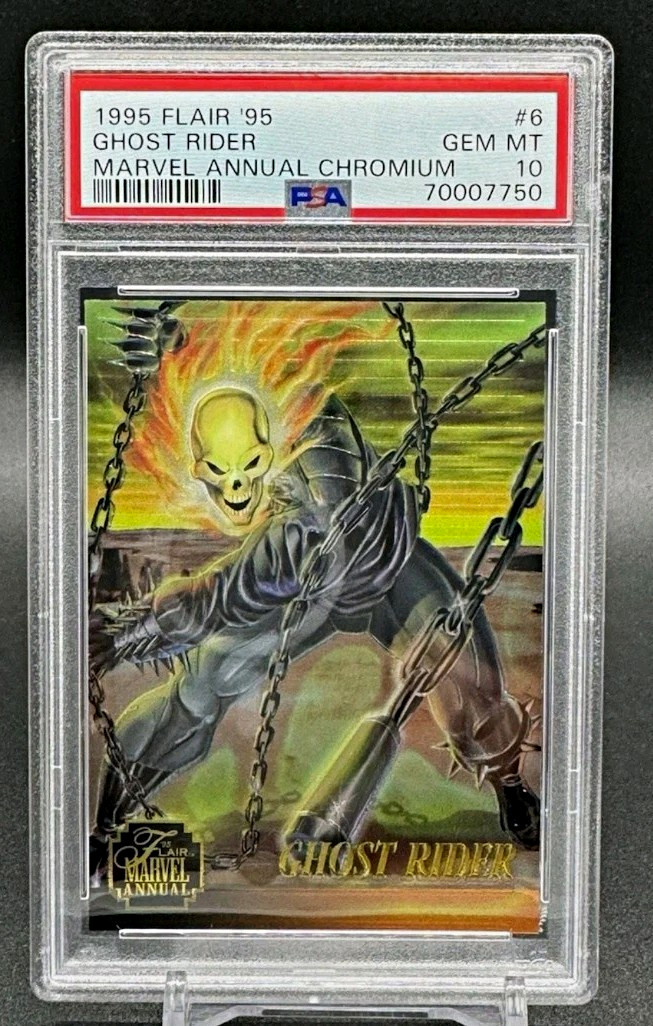 Fleer 1995 Marvel Annual Chromium Ghost Rider #6 PSA 10 70007750 Fleer 1995 Marvel Annual Chromium Ghost Rider #6 PSA 10 70007750