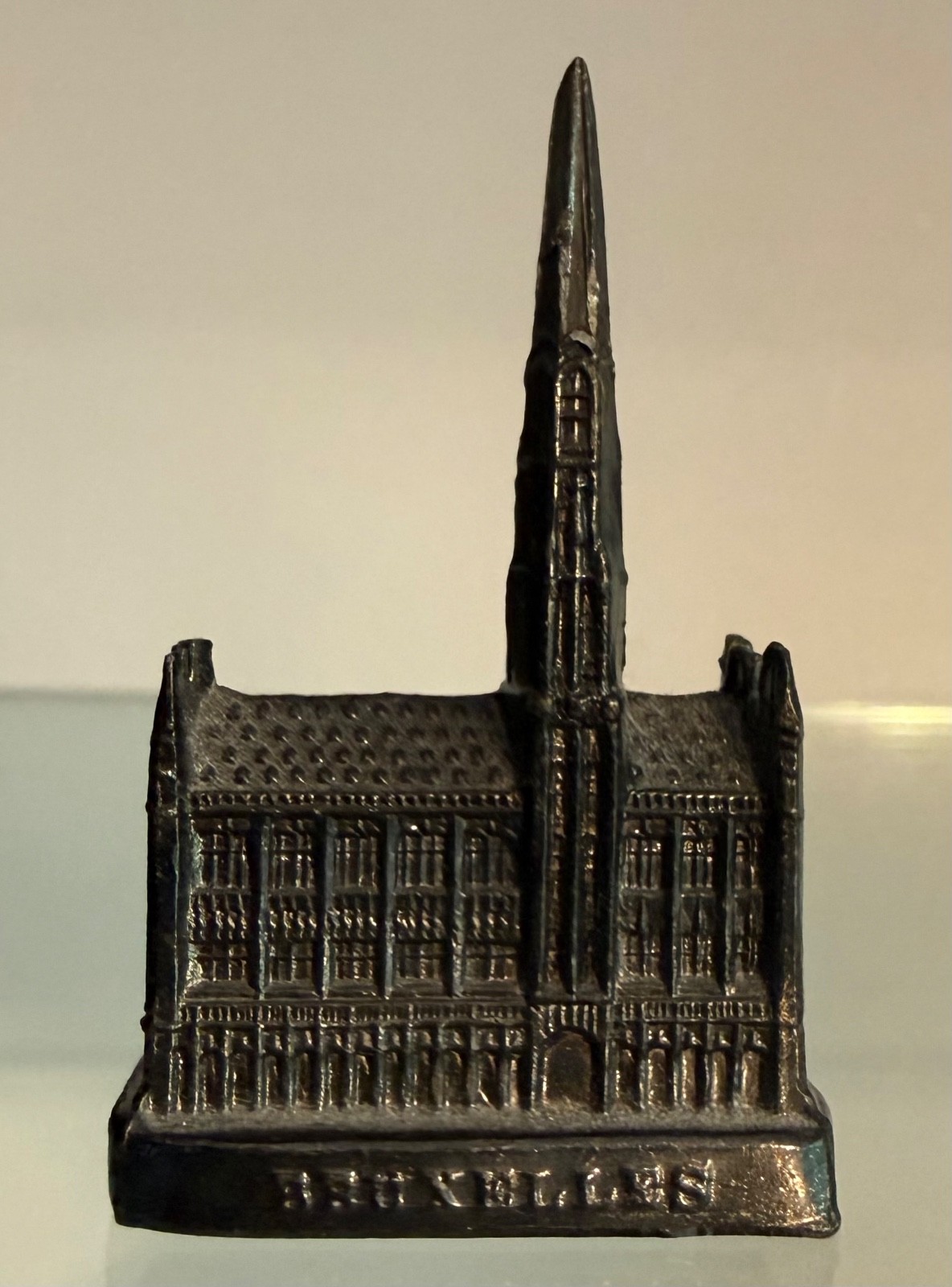 Hotel De Ville Brussels Belgium Micro-Miniature Metal Souvenir Building Hotel De Ville Brussels Belgium Micro-Miniature Metal Souvenir Building