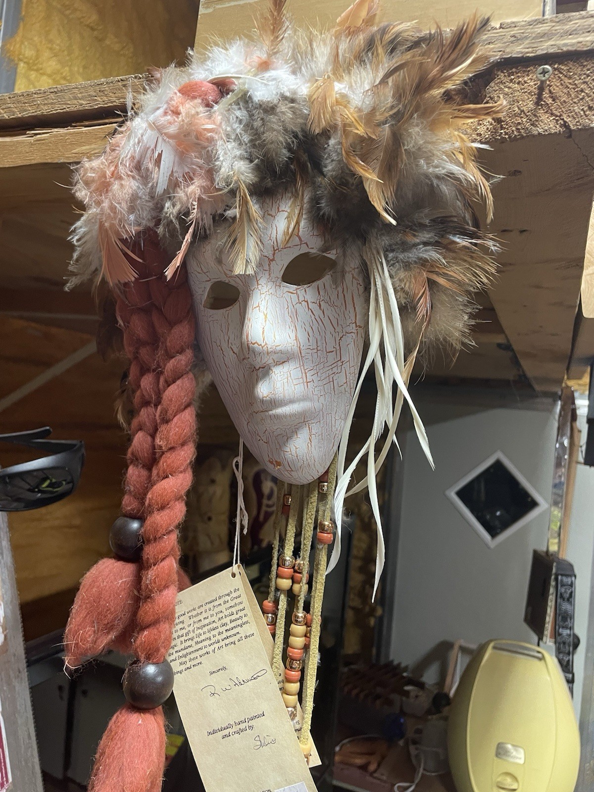 Manifest Destinies TRAIL OF TEARS GUARDIAN MASK R.W. Adamson - Autographed Manifest Destinies TRAIL OF TEARS GUARDIAN MASK R.W. Adamson - Autographed