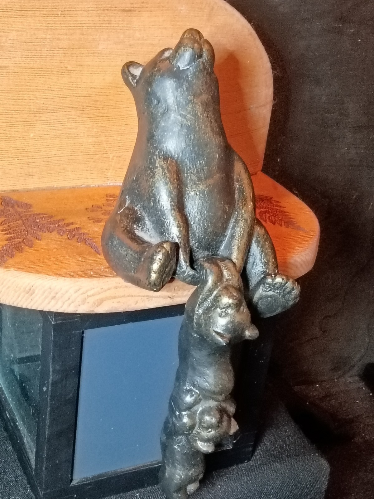 Vintage SPI Heavy Bronze Bear Shelf Sitter Mama & 3 Cubs Mint Cold Cast Bear 🐻 Vintage SPI Heavy Bronze Bear Shelf Sitter Mama & 3 Cubs Mint Cold Cast Bear 🐻