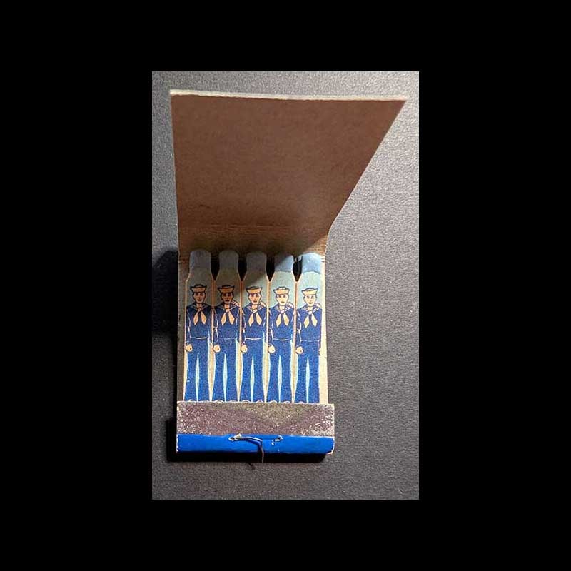 Feature Matchbook Full Book US Navy Ship - USS Nevada - Printing VERY Light Feature Matchbook Full Book US Navy Ship - USS Nevada - Printing VERY Light