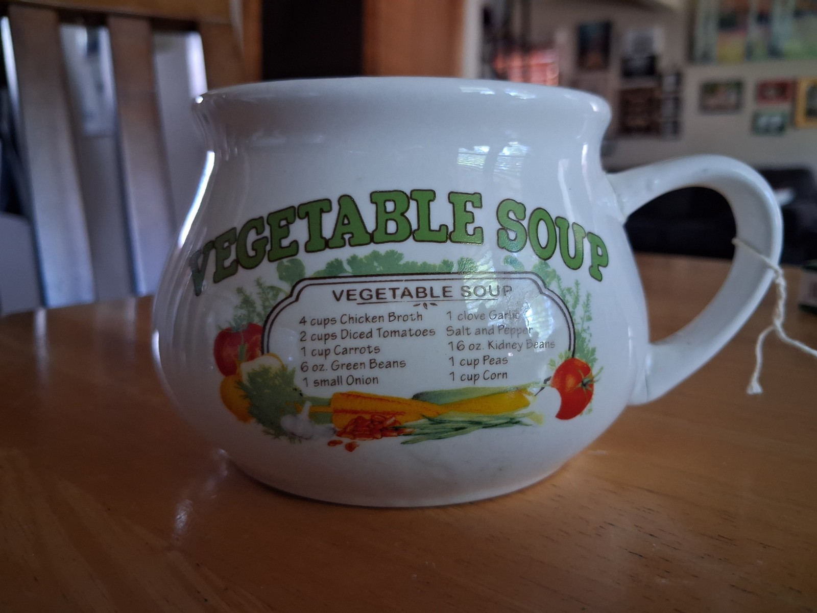 Vintage Dat'l Do It Vegetable Soup Recipe Soup Mug Classic Replacement