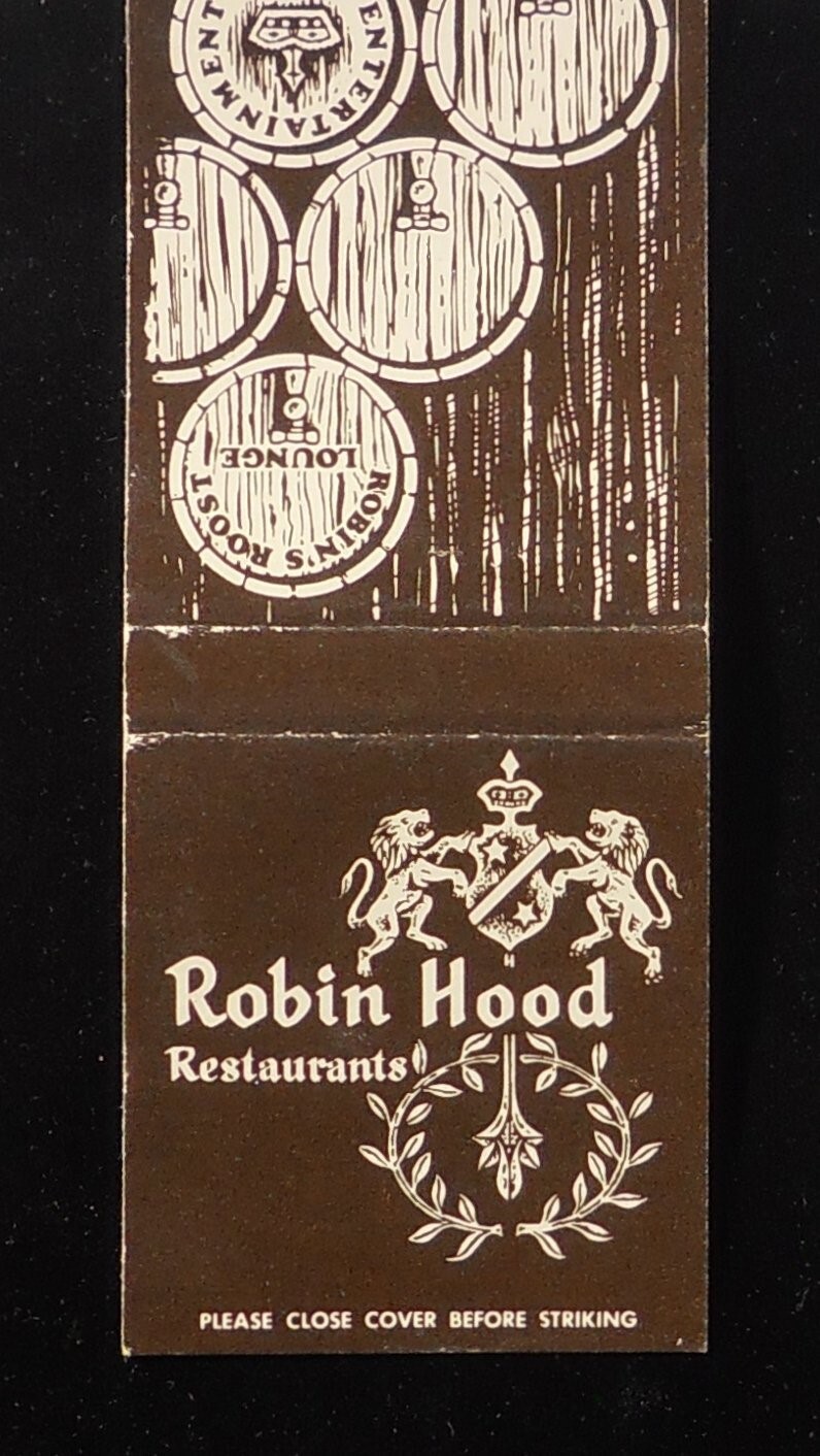1973 Robin Hood Restaurants Chicago Michigan City IN Duluth MN Mattoon IL Coles
