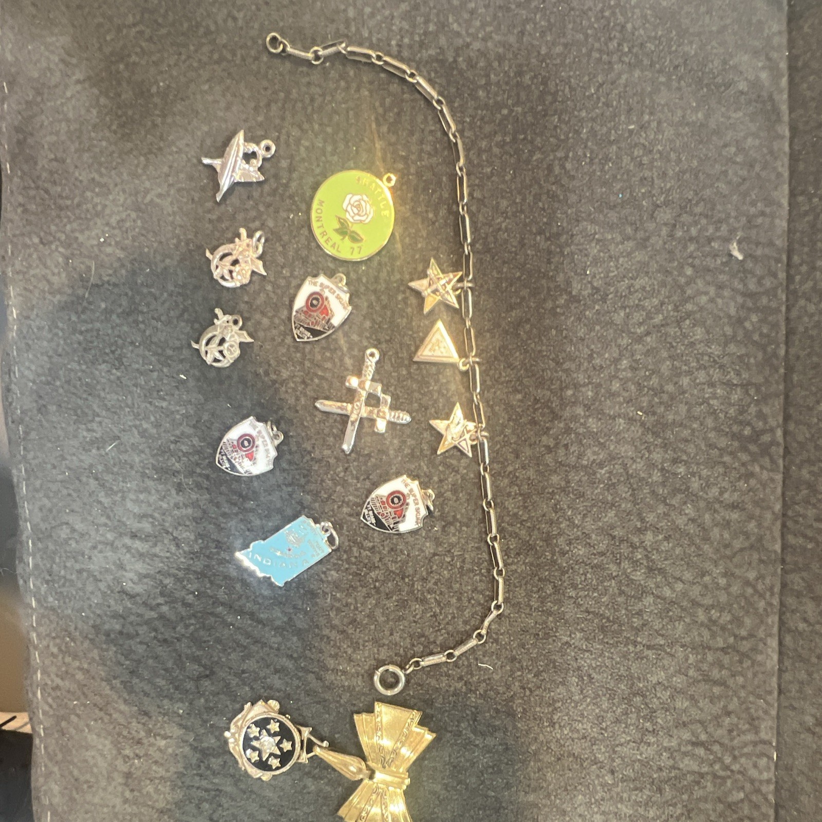 Collection Of vintage Eastern Star Charms And A Beautiful Pendant Collection Of vintage Eastern Star Charms And A Beautiful Pendant