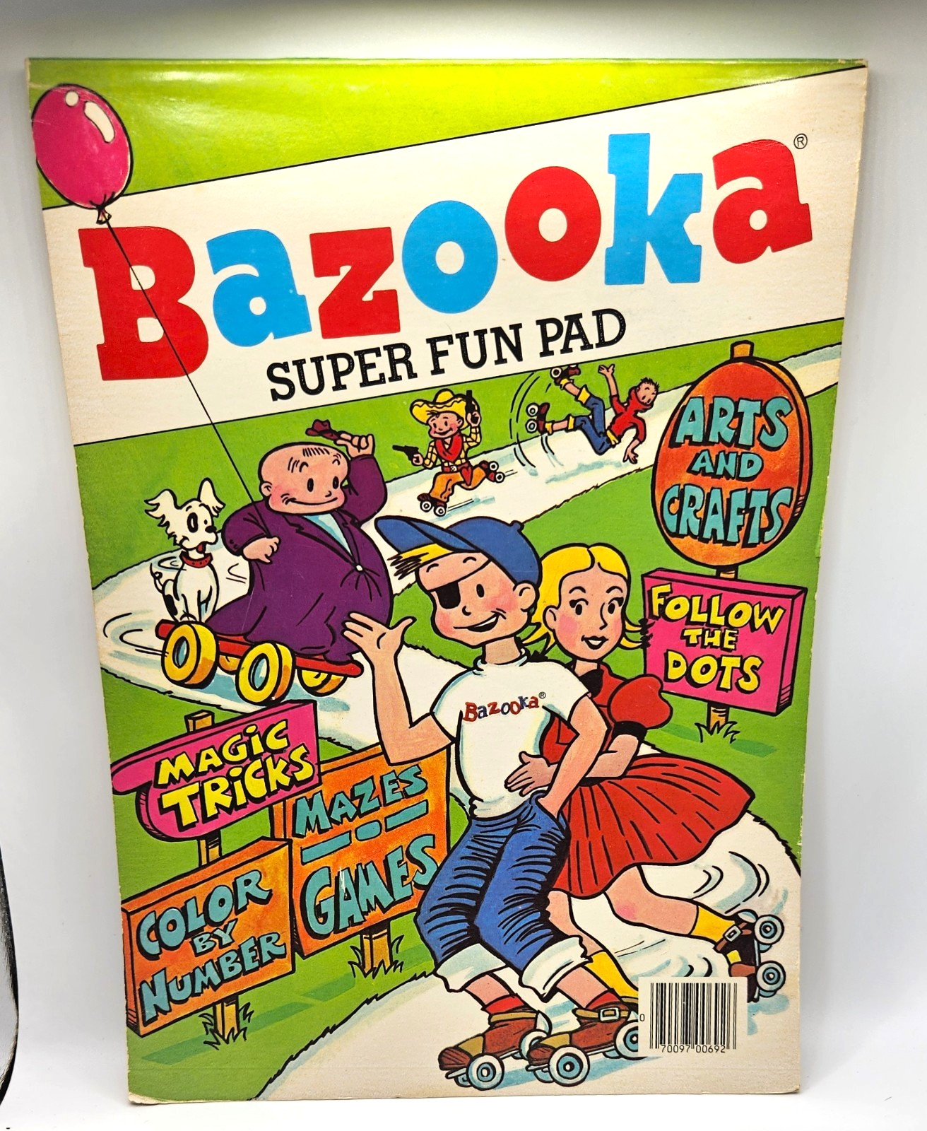 Vintage Bazooka Joe Super Fun Pad 1983 Great Graphics Advertising Vintage Bazooka Joe Super Fun Pad 1983 Great Graphics Advertising