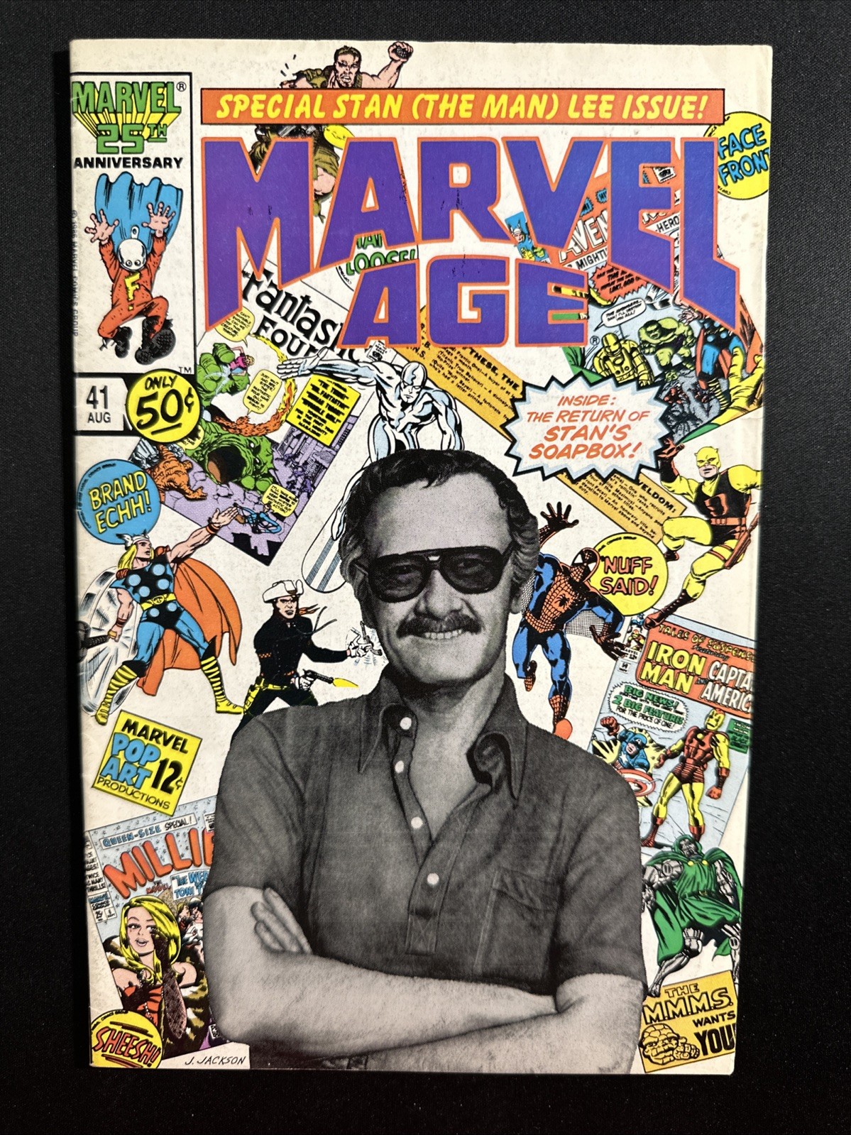Marvel Age #41 1986 Stan Lee Photo Cover Marvek Comics 1st Print VG *A8 Marvel Age #41 1986 Stan Lee Photo Cover Marvek Comics 1st Print VG *A8
