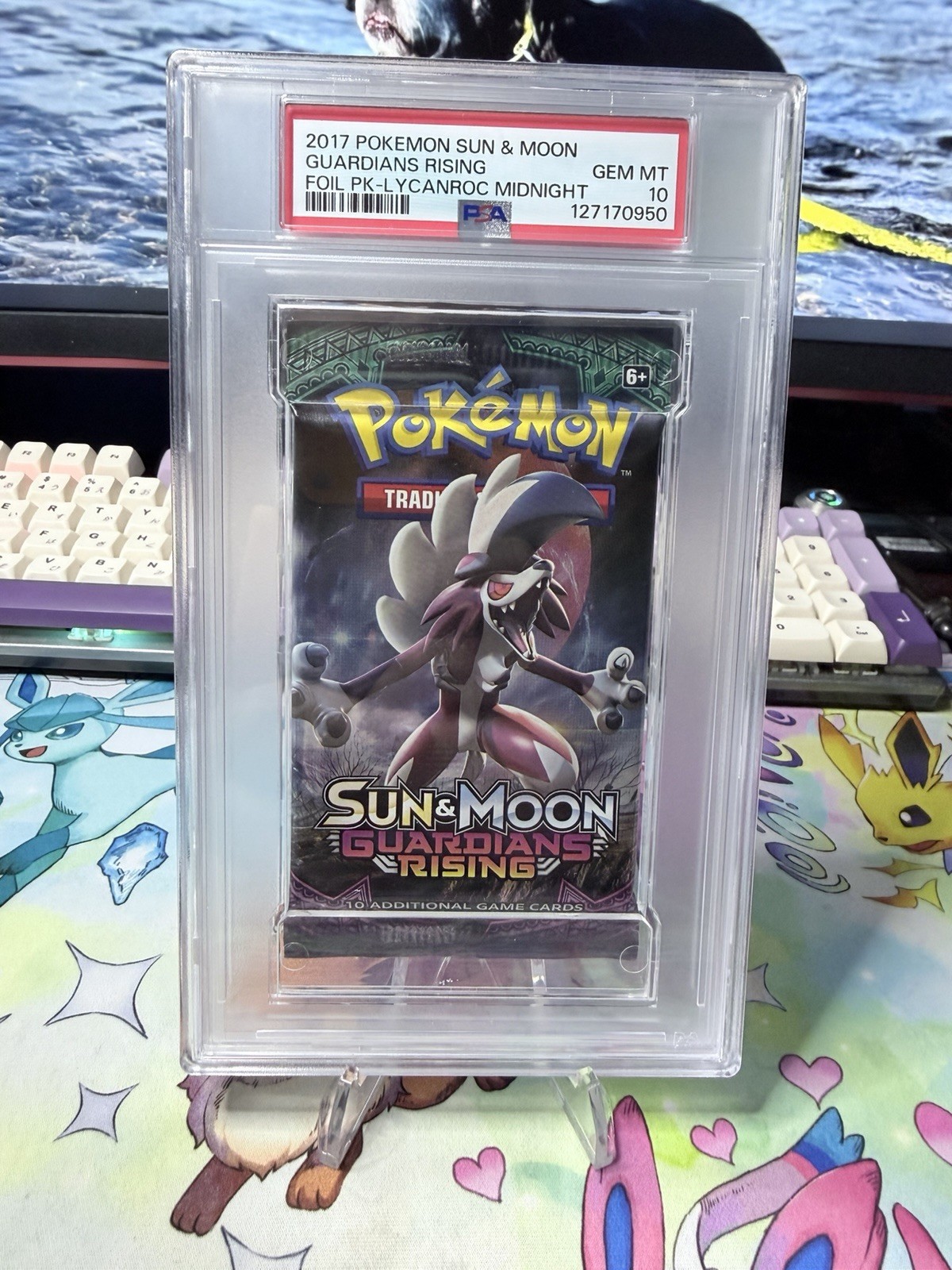2017 Pokemon Guardians Rising Lycanroc Midnight Booster Pack PSA 10 GEM MINT 2017 Pokemon Guardians Rising Lycanroc Midnight Booster Pack PSA 10 GEM MINT