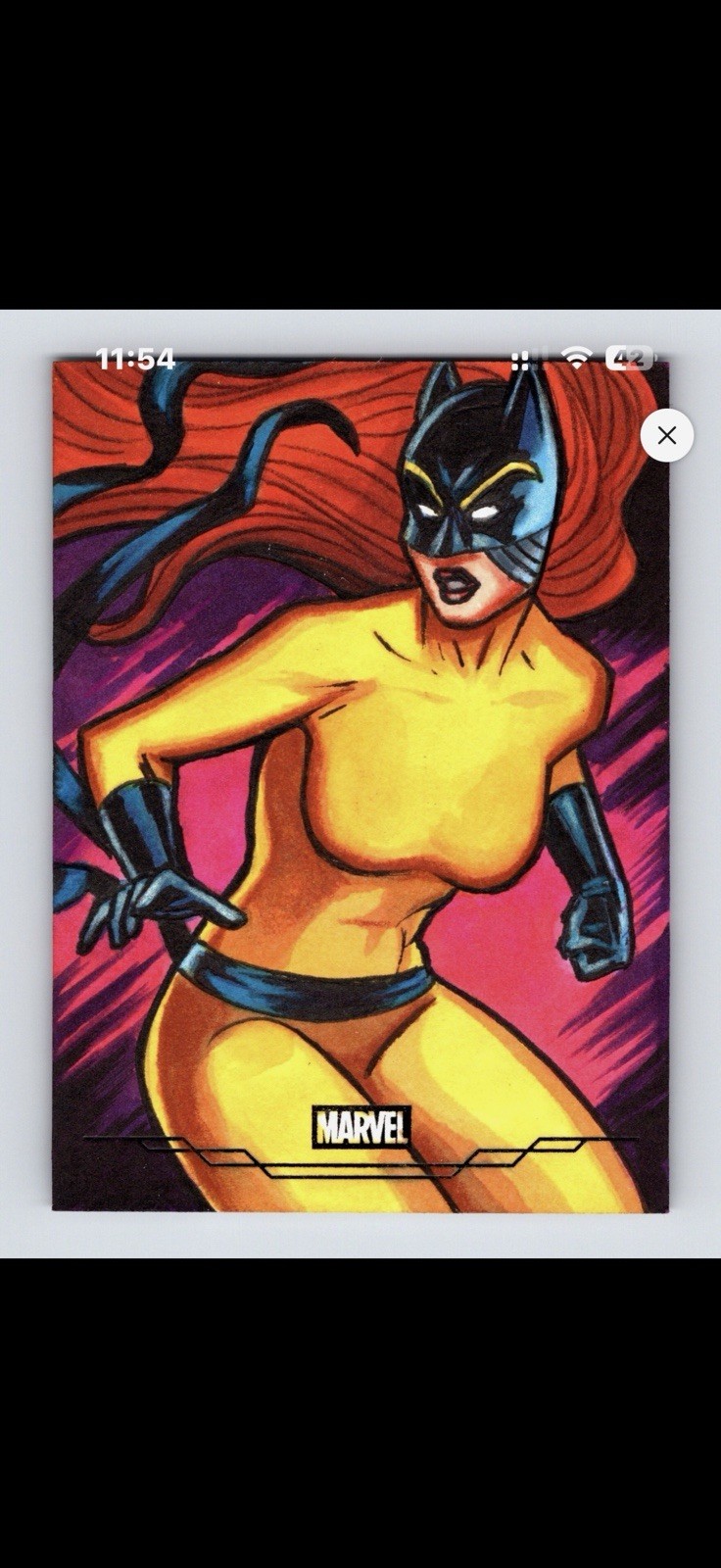 2026 Topps Marvel Chrome Hellcat Black Foil Sketch 1/1 by Frank Kadar 2026 Topps Marvel Chrome Hellcat Black Foil Sketch 1/1 by Frank Kadar