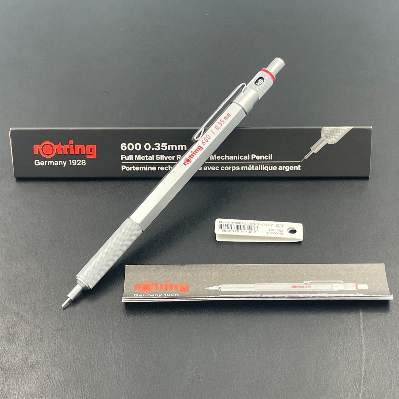 rOtring 600 Silver 0.35mm Mechanical Pencil 1911702 NOS Boxed Discontinued rOtring 600 Silver 0.35mm Mechanical Pencil 1911702 NOS Boxed Discontinued