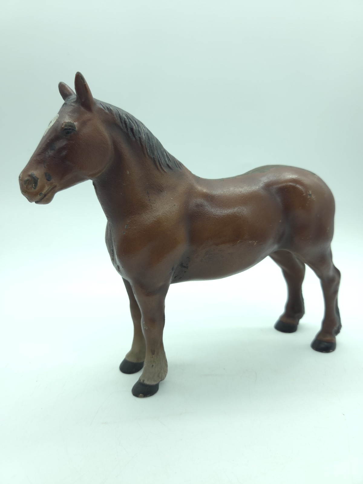 Vintage HUBLEY CAST IRON CHESTNUT BROWN PERCHERON DRAFT HORSE ORIGINAL DOOR STOP Vintage HUBLEY CAST IRON CHESTNUT BROWN PERCHERON DRAFT HORSE ORIGINAL DOOR STOP