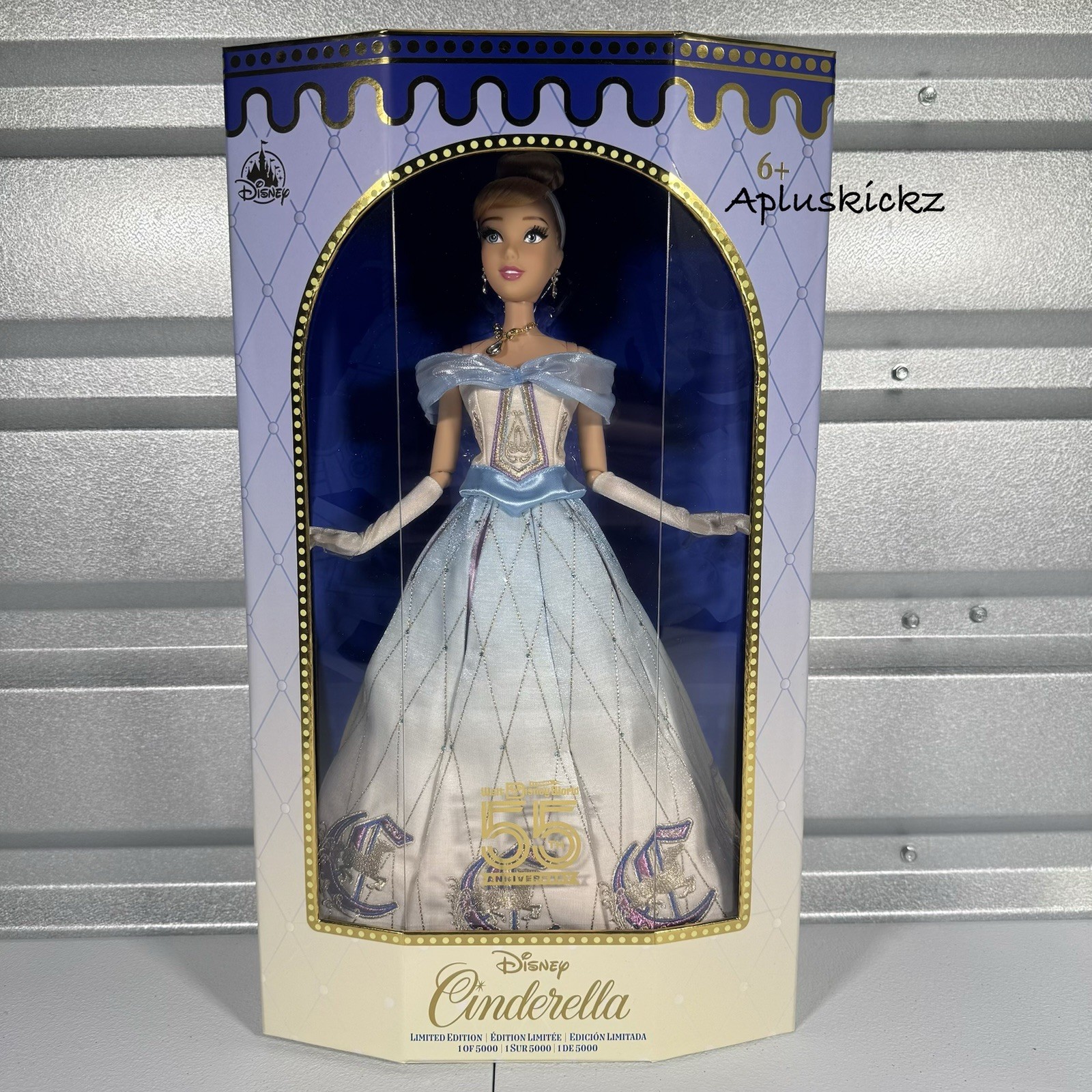 2026 Walt Disney World 55th Anniversary Cinderella Limited Edition 5000 Doll NIB