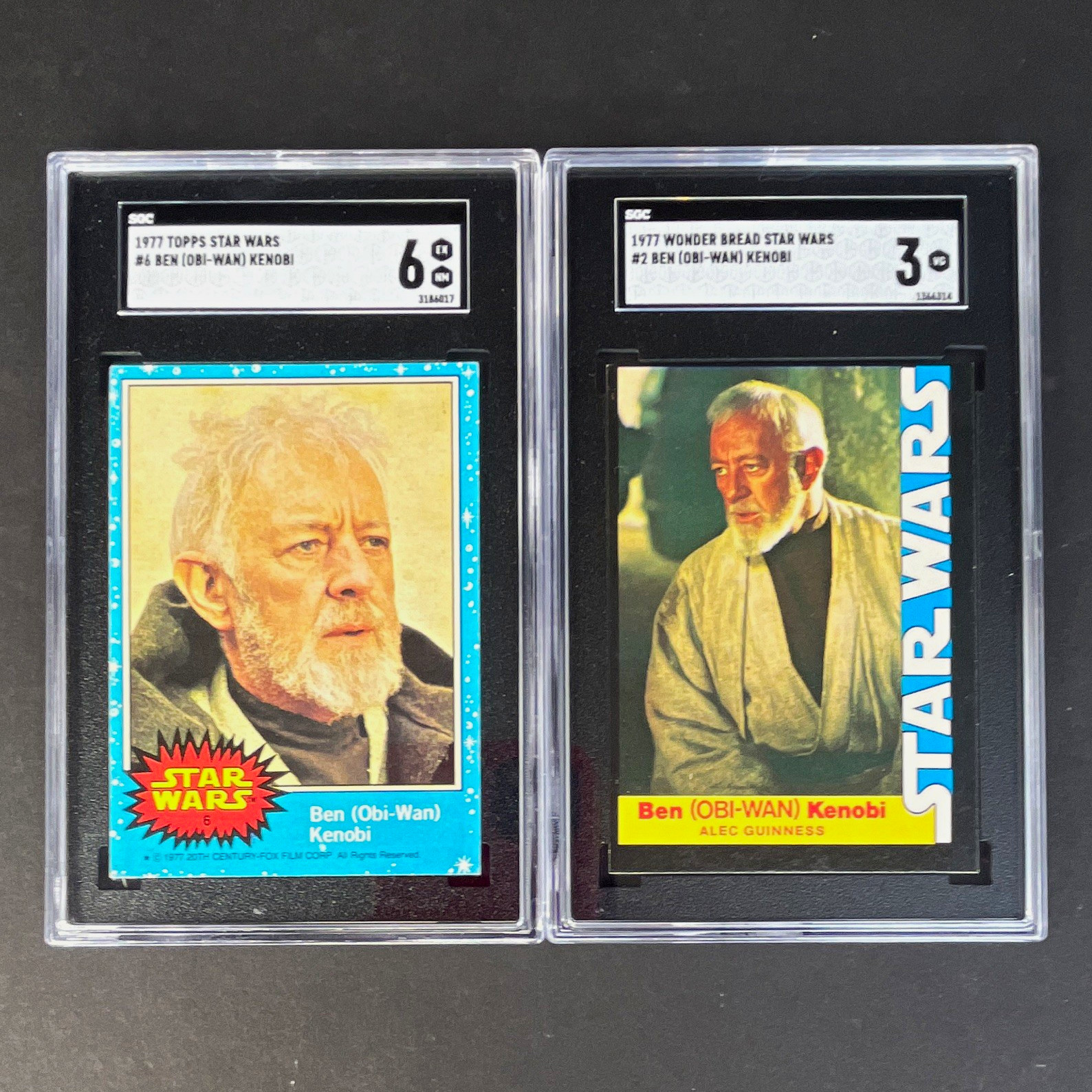1977 Topps Star Wars Non-Sport Trading Card Lot of 2 Ben Kenobi + Wonder Bread 1977 Topps Star Wars Non-Sport Trading Card Lot of 2 Ben Kenobi + Wonder Bread