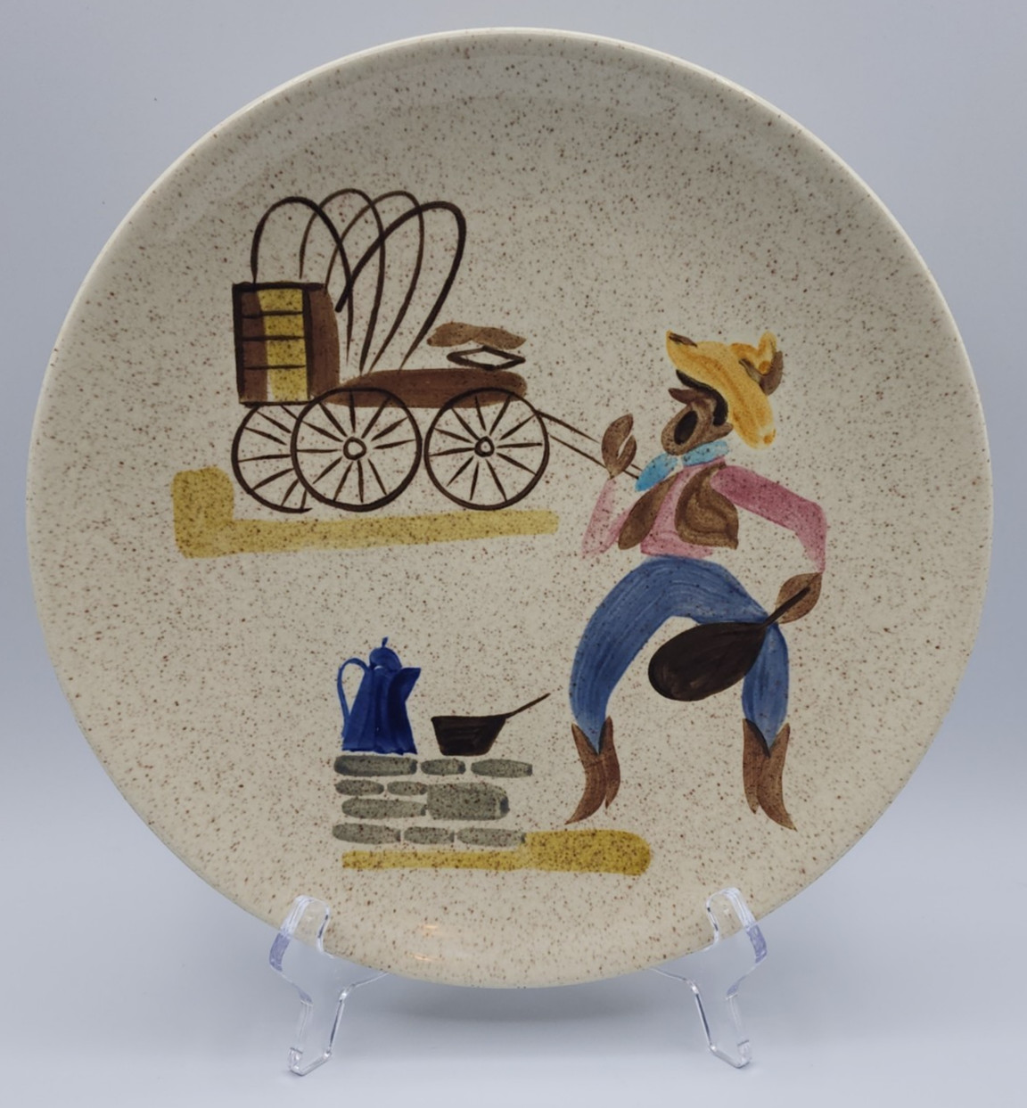 Red Wing Pottery Round Up Dinner Plate Red Wing Pottery Round Up Dinner Plate