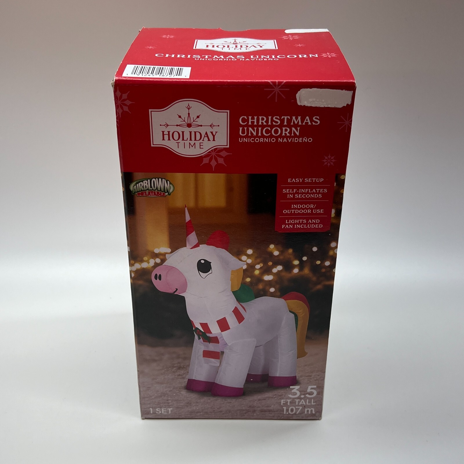 Holiday Time Airblown Inflatable Christmas Unicorn Light Up 3.5 Feet Tall Holiday Time Airblown Inflatable Christmas Unicorn Light Up 3.5 Feet Tall