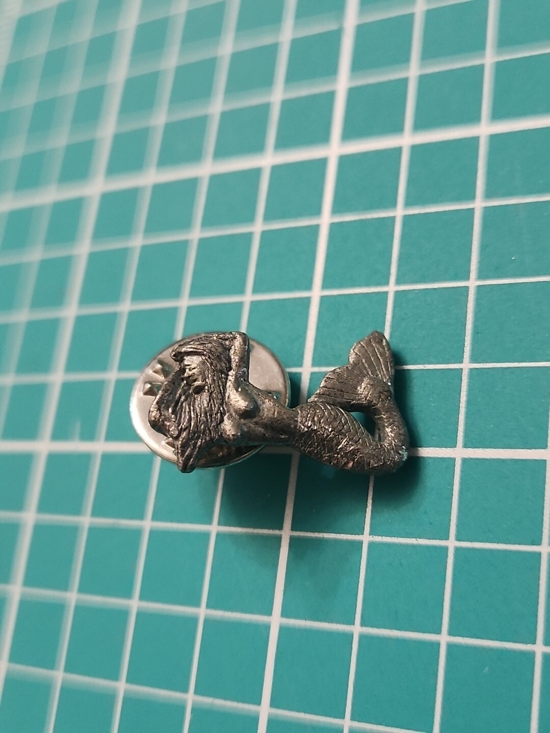 VTG 2000 Mermaid Signed Silver Tone Lapel Pin VTG 2000 Mermaid Signed Silver Tone Lapel Pin