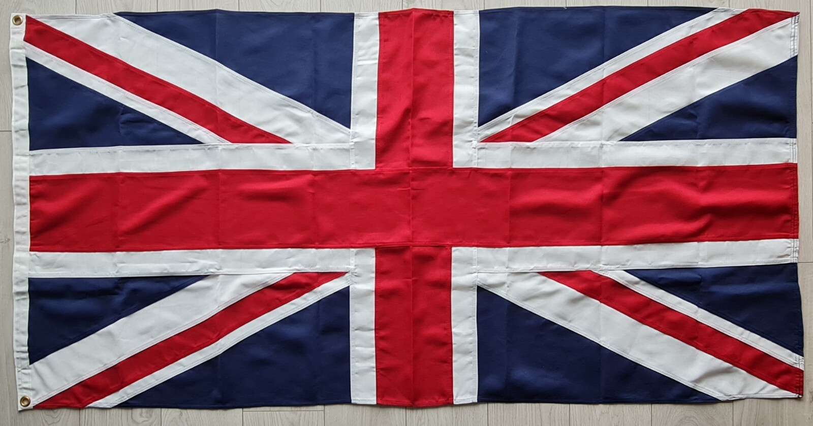 Union Jack MoD premium sewn woven flag 6x3ft brass eyelets hemmed quality UK