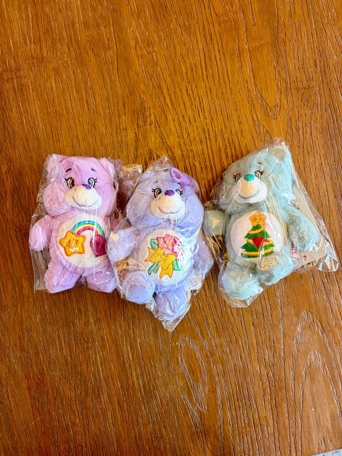 NEW: Collectible Lot Care Bears plush keychain Christmas Grams Best Friend Bear