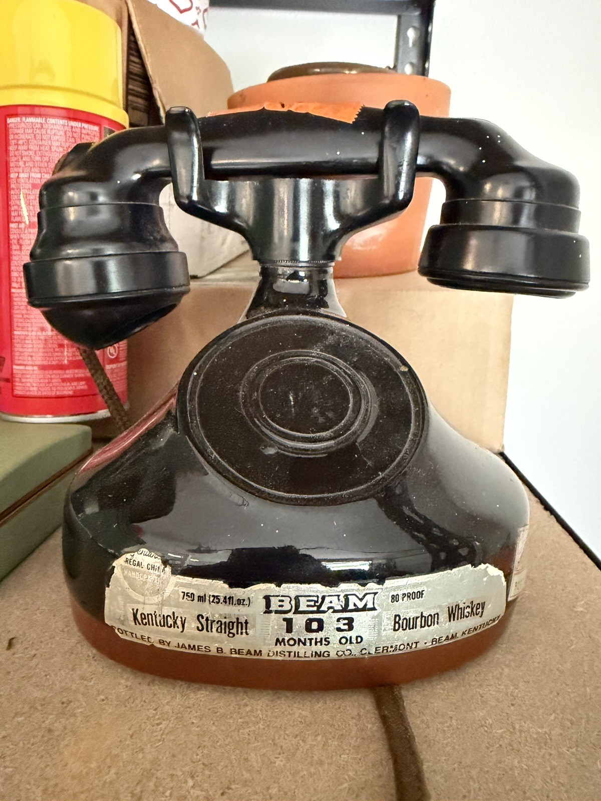 1928 “FRENCH CRADLE TELEPHONE” Jim Beam Decanter w/ original box 1928 “FRENCH CRADLE TELEPHONE” Jim Beam Decanter w/ original box
