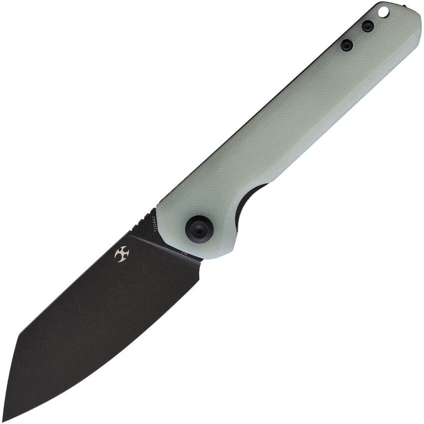 Kansept Knives Pocket Knife Bulldozer Linerlock Jade G10 Folding D2 Steel