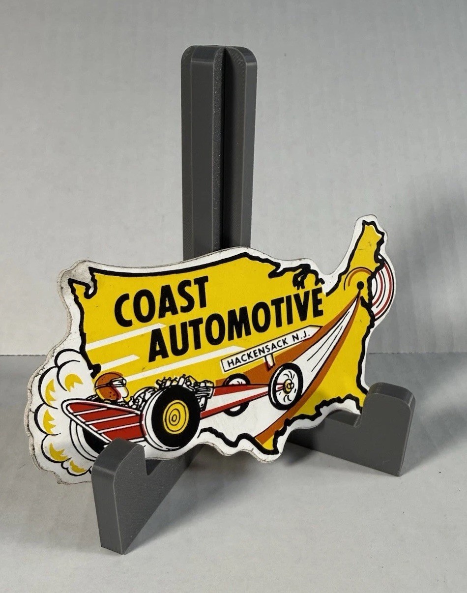 Vintage Coast Automotive Hackensack NJ Drag Racing Hot Rod Decal Sticker Vintage Coast Automotive Hackensack NJ Drag Racing Hot Rod Decal Sticker