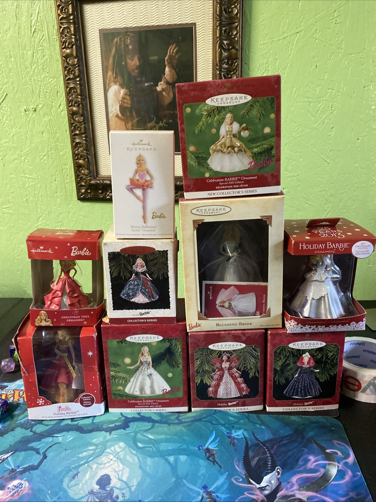 Hallmark Keepsake Barbie Collector’s Series Christmas Ornaments Lot of 10