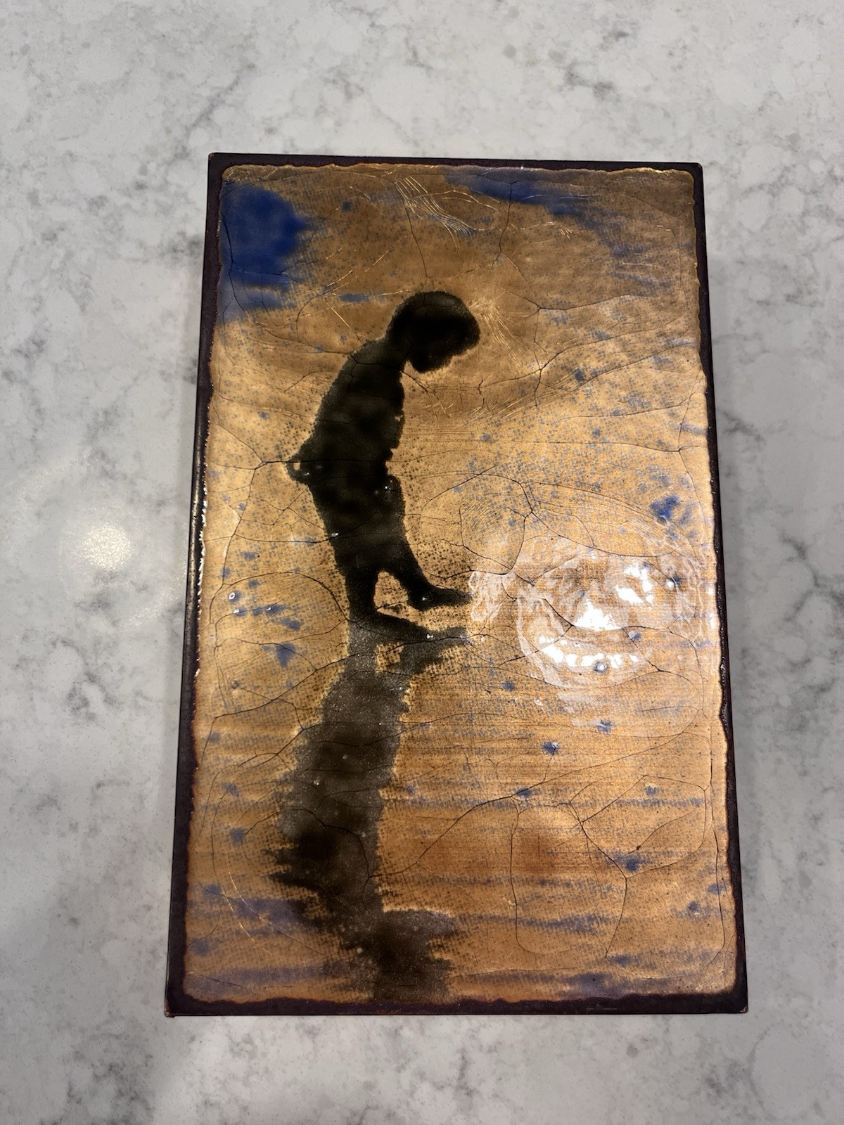 Houston Llew Spiritiles Miracle #153 2015 Copper Glass USA Atlanta Artist Houston Llew Spiritiles Miracle #153 2015 Copper Glass USA Atlanta Artist
