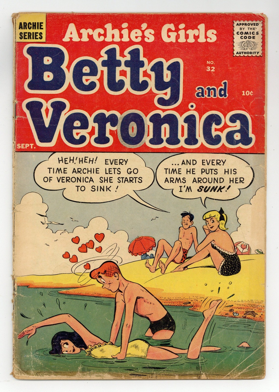 Archie's Girls Betty and Veronica #32 GD+ 2.5 1957 Archie's Girls Betty and Veronica #32 GD+ 2.5 1957