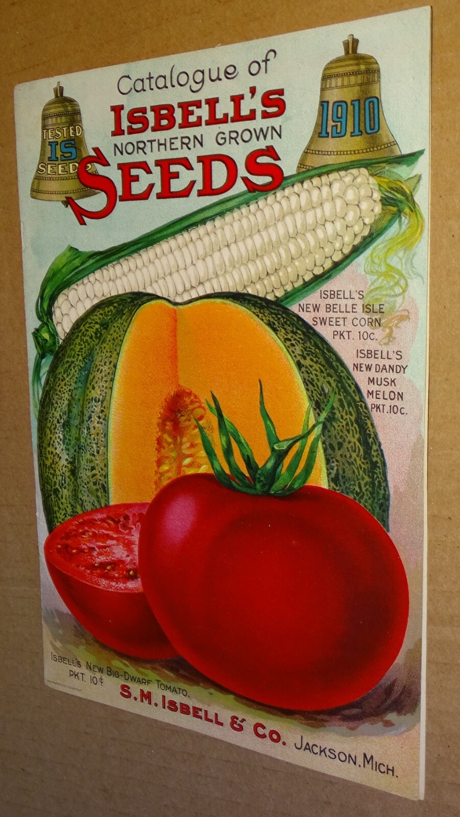 COVERS ONLY - 1910 S.M. Isbell's Seed Catalouge - Jackson Michigan COVERS ONLY - 1910 S.M. Isbell's Seed Catalouge - Jackson Michigan