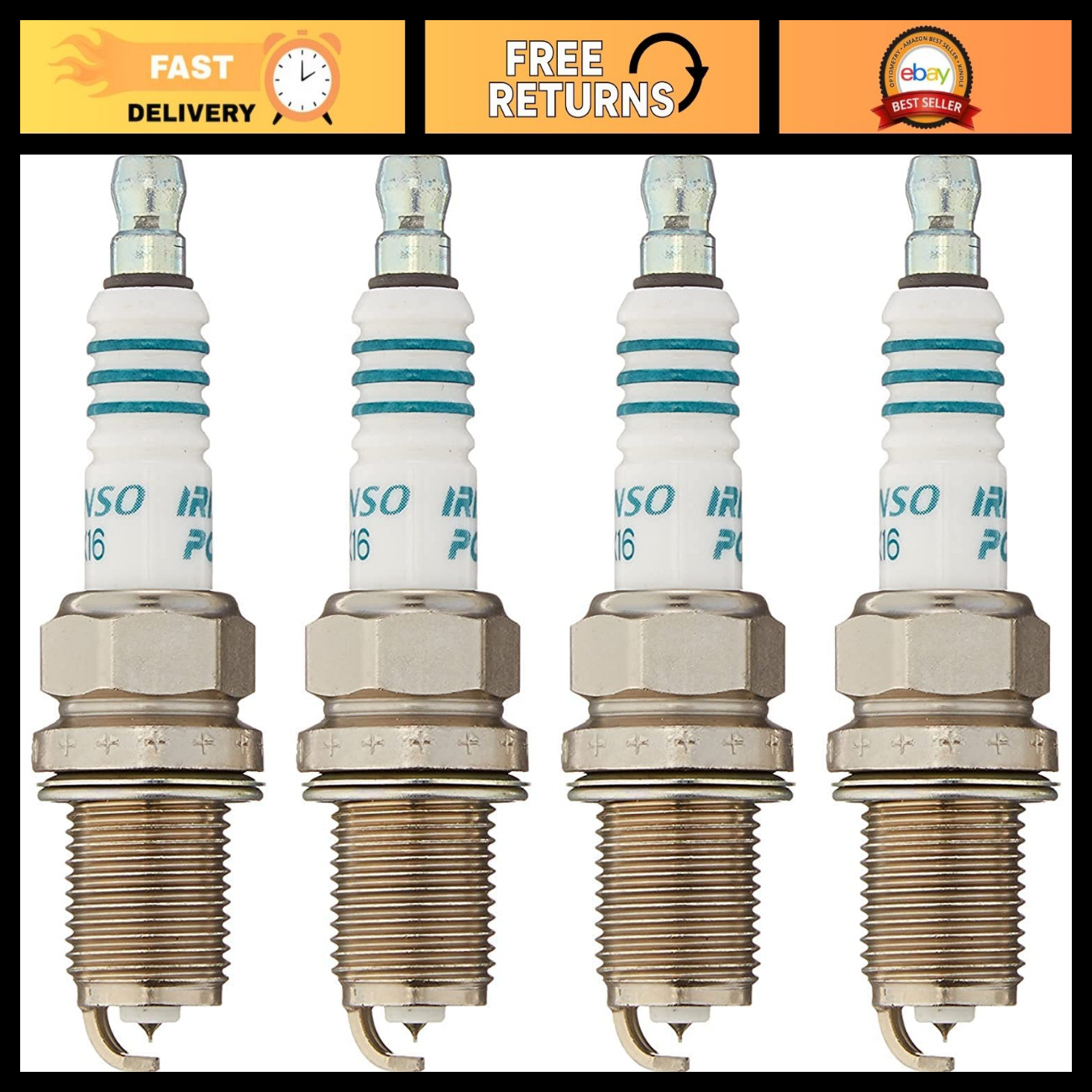 4 New DENSO Iridium IK16 Spark Plugs # 5303 4 New DENSO Iridium IK16 Spark Plugs # 5303