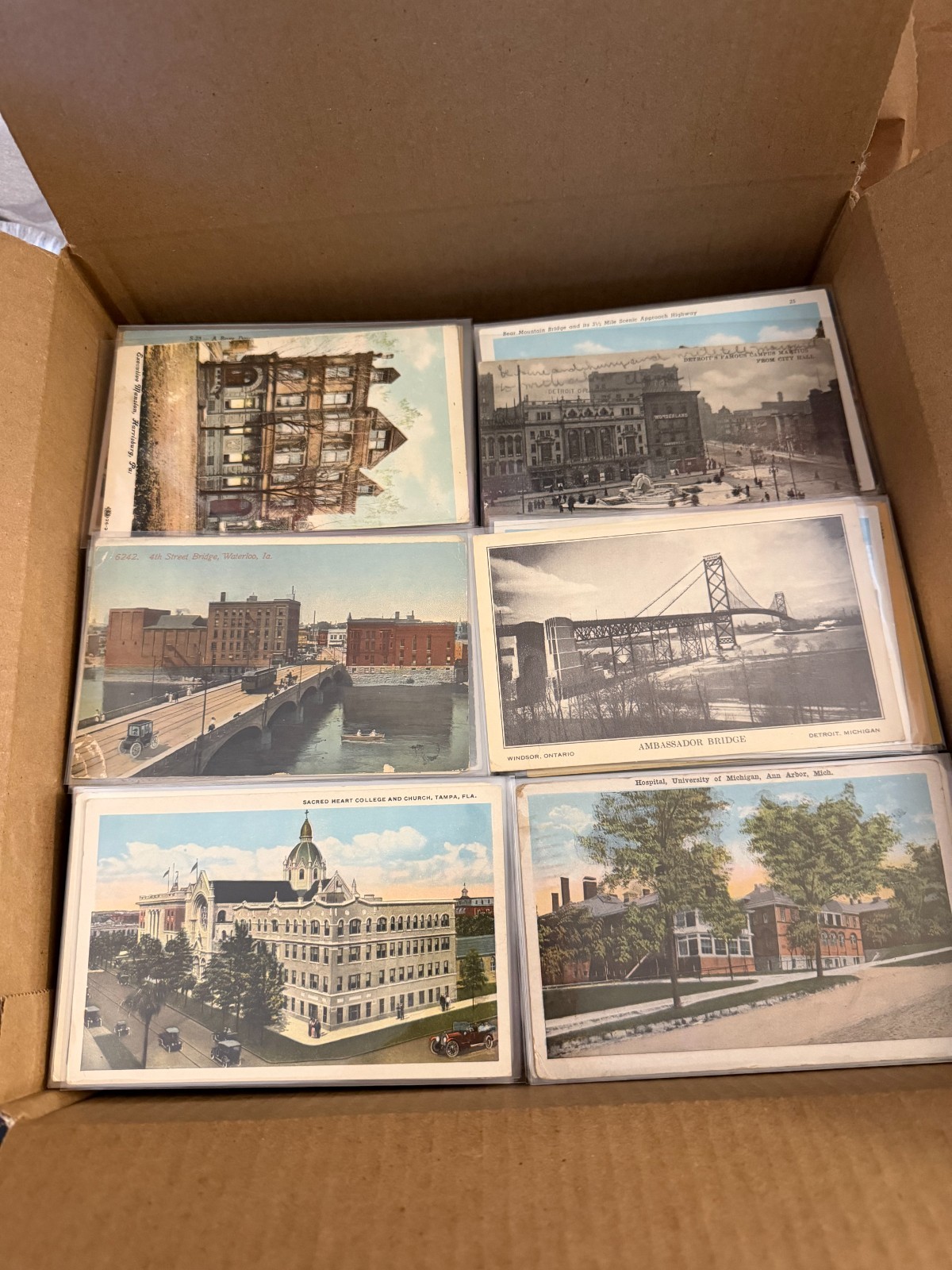 1,300+ Antique Postcards LARGE LOT Vintage American Cities & Towns 1900s-50s 1,300+ Antique Postcards LARGE LOT Vintage American Cities & Towns 1900s-50s