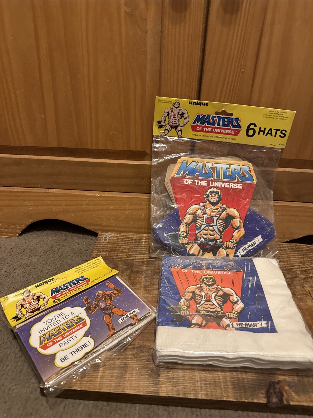 He-Man Masters of the Universe MOTU Napkins Unique Industries 16 Pack 2 Ply 1983 He-Man Masters of the Universe MOTU Napkins Unique Industries 16 Pack 2 Ply 1983