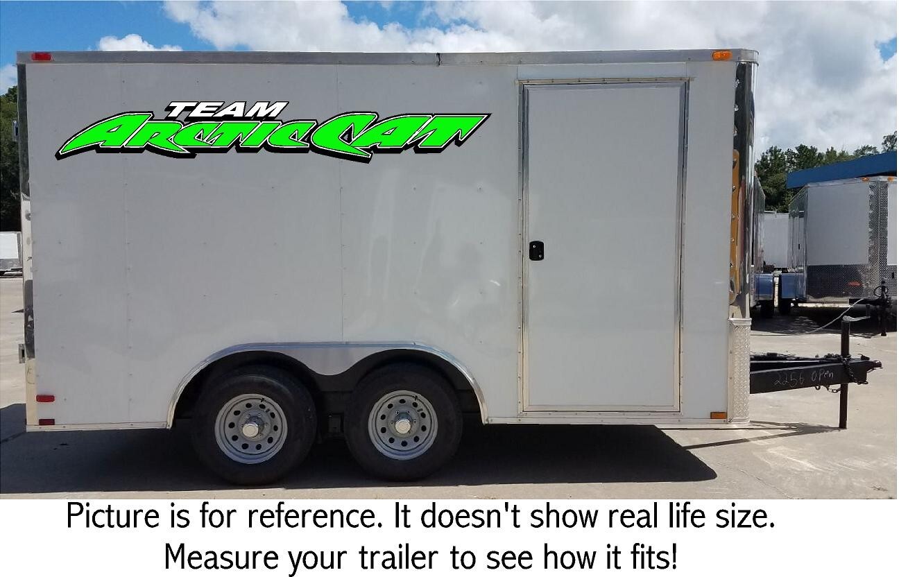 (ARCT-3) 36" TEAM ARCTIC CAT TRAILER DECAL STICKER (ARCT-3) 36" TEAM ARCTIC CAT TRAILER DECAL STICKER