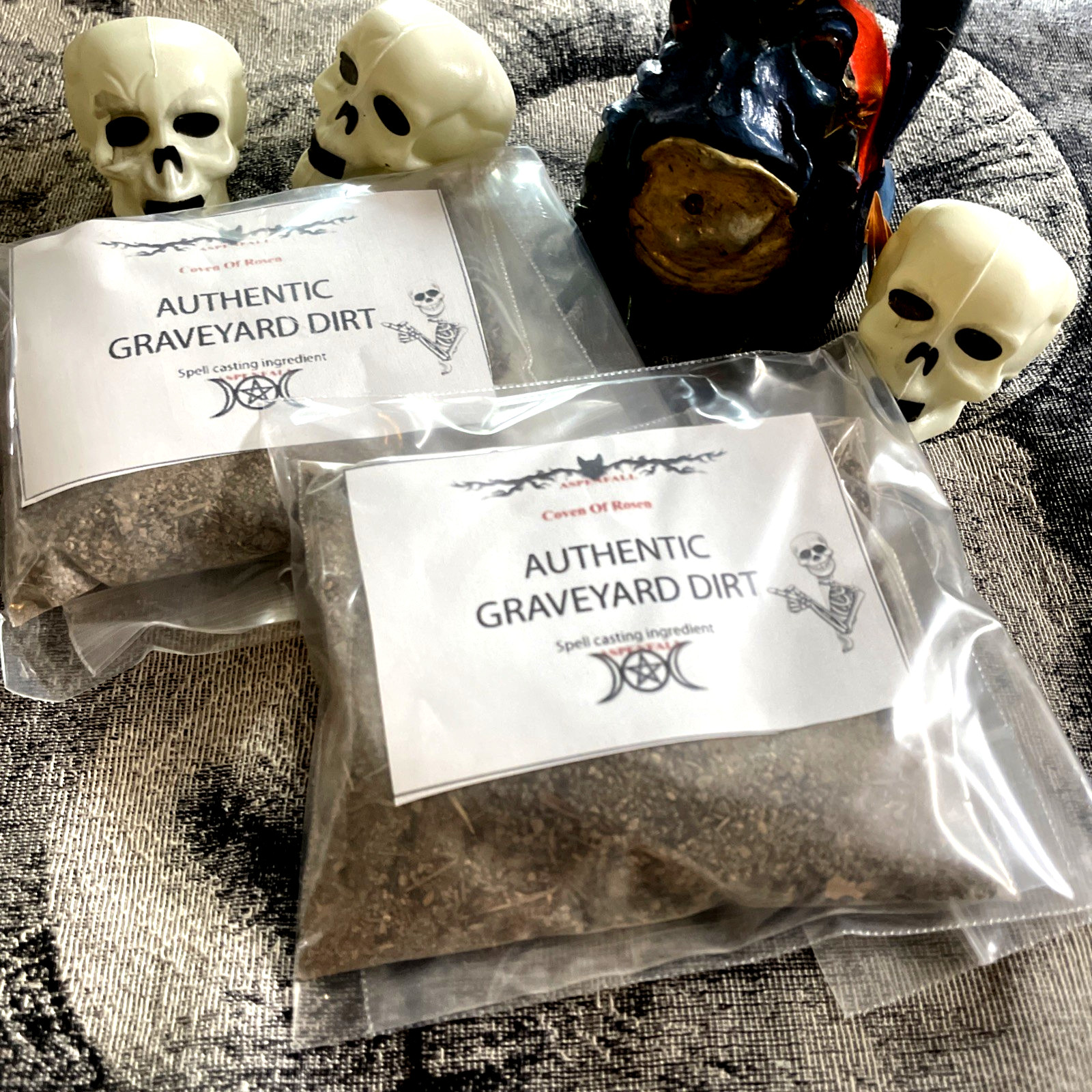 2 Pkgs Authentic Old Cemetery Graveyard Dirt Witchcraft Voodoo Casting Spells 2 Pkgs Authentic Old Cemetery Graveyard Dirt Witchcraft Voodoo Casting Spells
