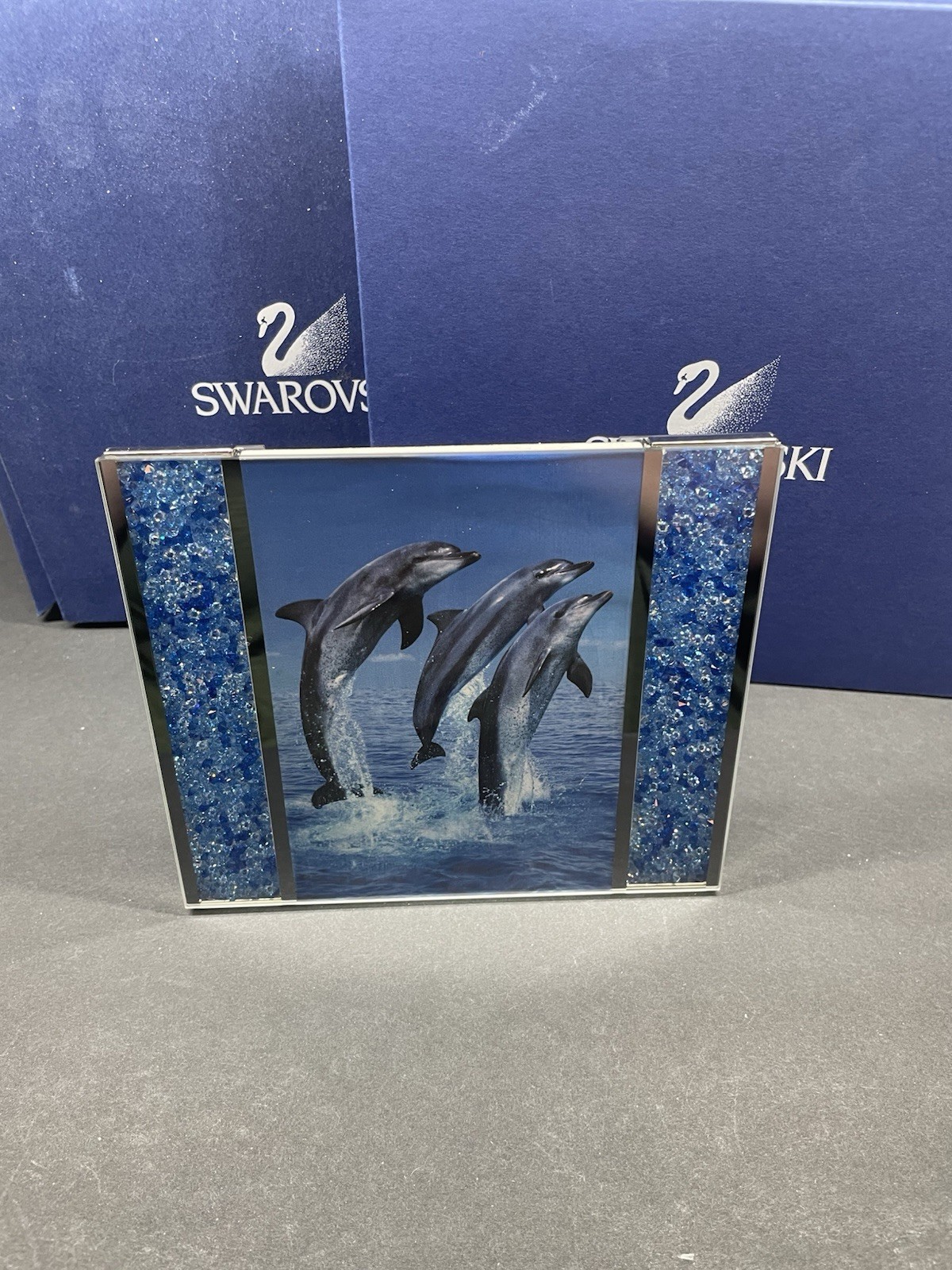 Swarovski Blue Medium Starlet Crystalline Blue Sapphire Picture Frame 686555 Swarovski Blue Medium Starlet Crystalline Blue Sapphire Picture Frame 686555