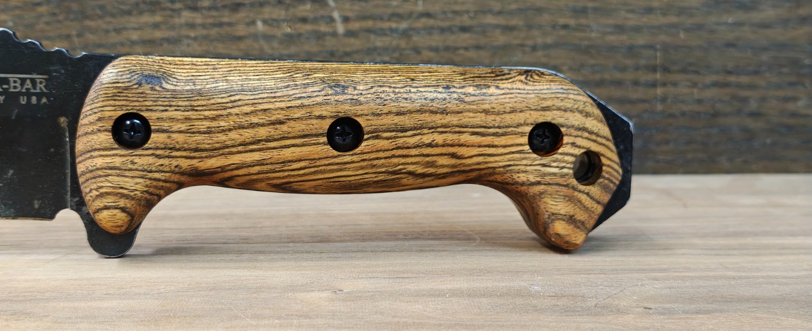 Handles for Kabar/Becker BK2 thru BK32, Bocote Handles for Kabar/Becker BK2 thru BK32, Bocote