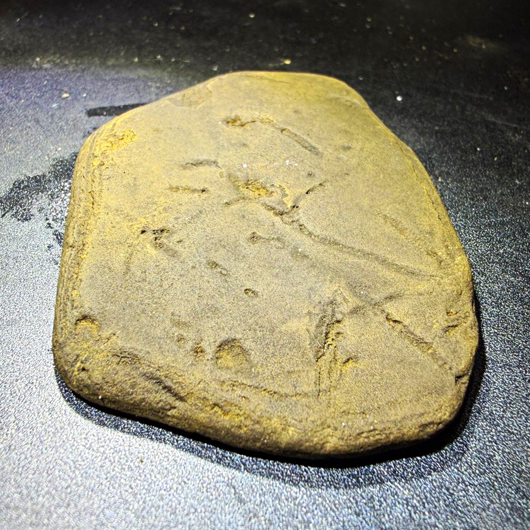 Ancient Native American Incised Stone Tablet Pictograph Effigy Art Dug Relic Ancient Native American Incised Stone Tablet Pictograph Effigy Art Dug Relic