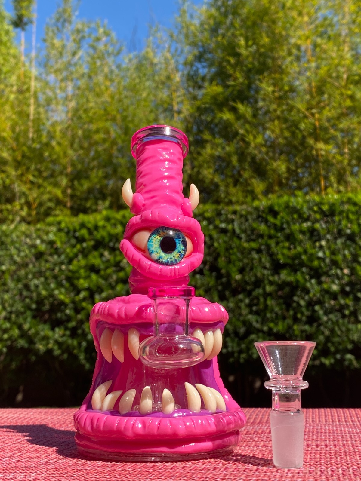 7" Premium Hookah Glass Water Pipe Bong Bubbler W/ Percolator  