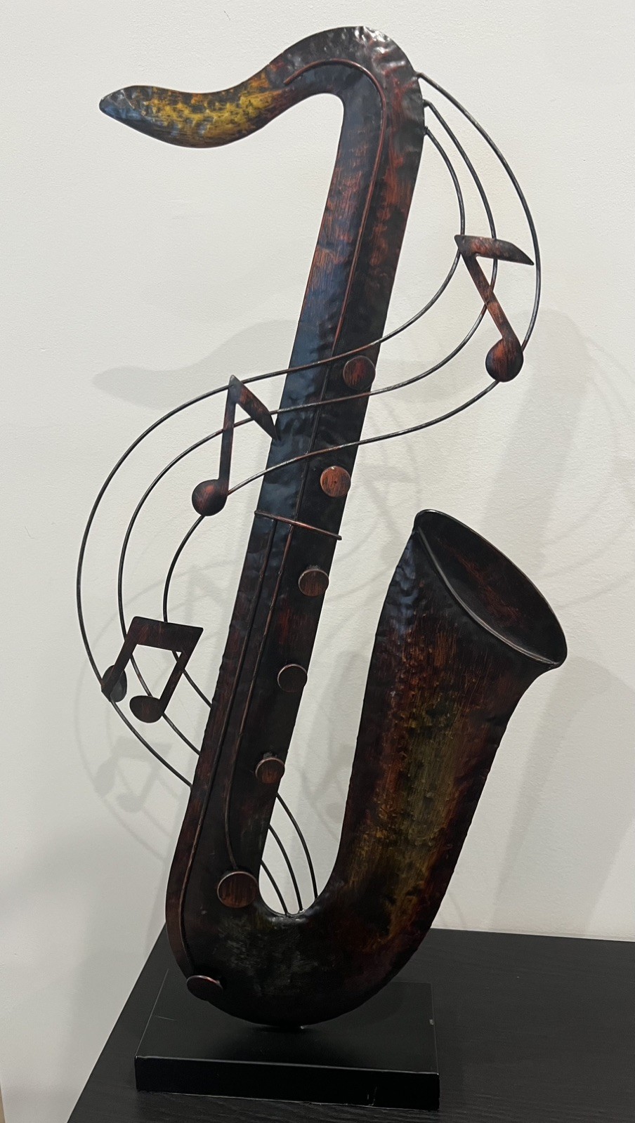 Music Saxophone Decor Collectible Figurine Jazz Blues Metal Art Sculpture Gift Music Saxophone Decor Collectible Figurine Jazz Blues Metal Art Sculpture Gift